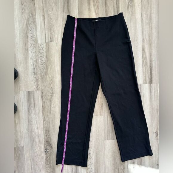 Ellen Tracy wide leg zip up stretch slacks  black - Picture 2 of 10